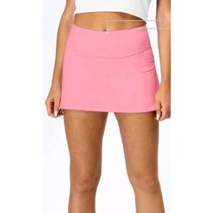 Icyzone pink tennis athletic skirt skort Pink Mini Skirt